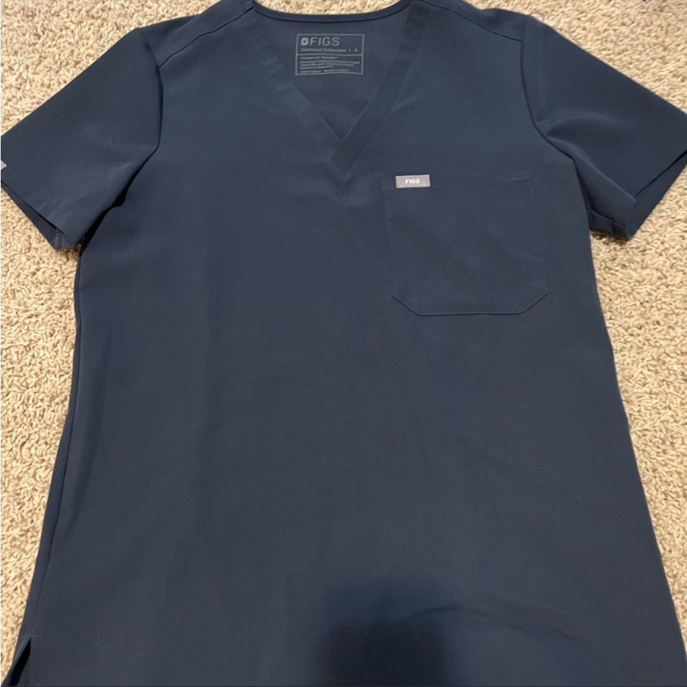 Figs Night Sky scrub top